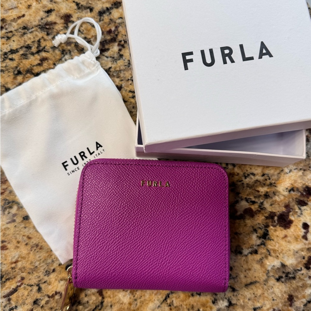 Furla Magenta Leather Wallet
